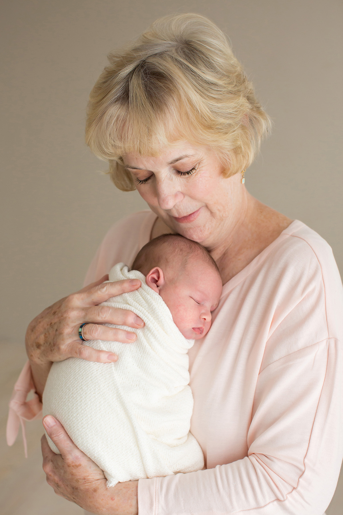 Louisvlle Newborn Photographer | Julie Brock Photography | Maternity | Family | Grandmother holding baby.jpg