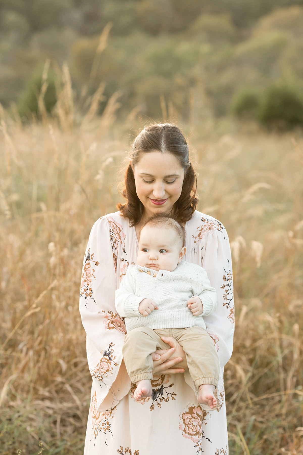 Louisville KY Family Photographer | Julie Brock Photography | Newborn | Maternity | Outdoor Family Photo Shoot in a Field with a baby.jpg