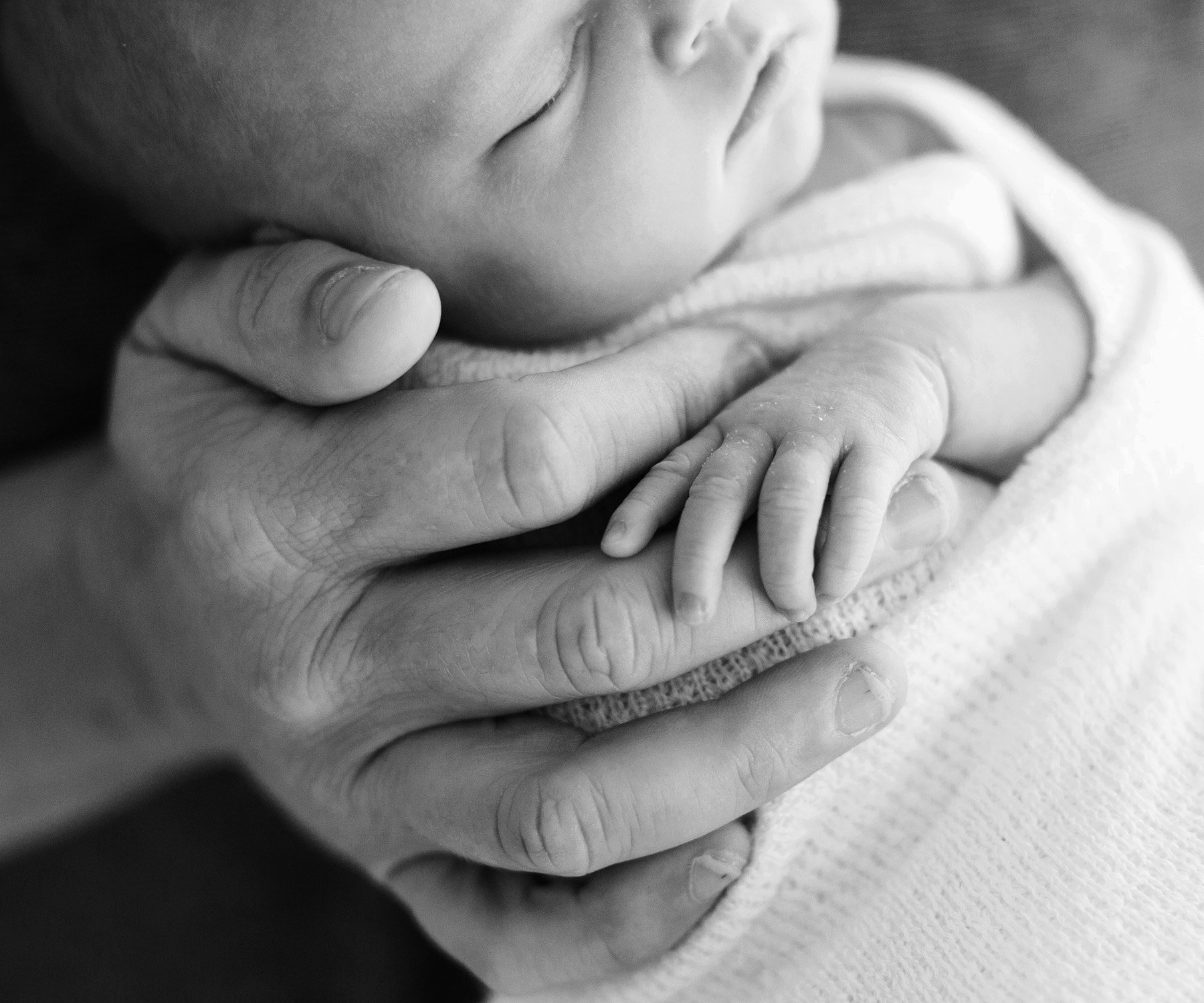 Louisville KY Newborn Photographer | Julie Brock Photography | maternity photographer | baby first year photos | family photographer | dad and baby hands.jpg