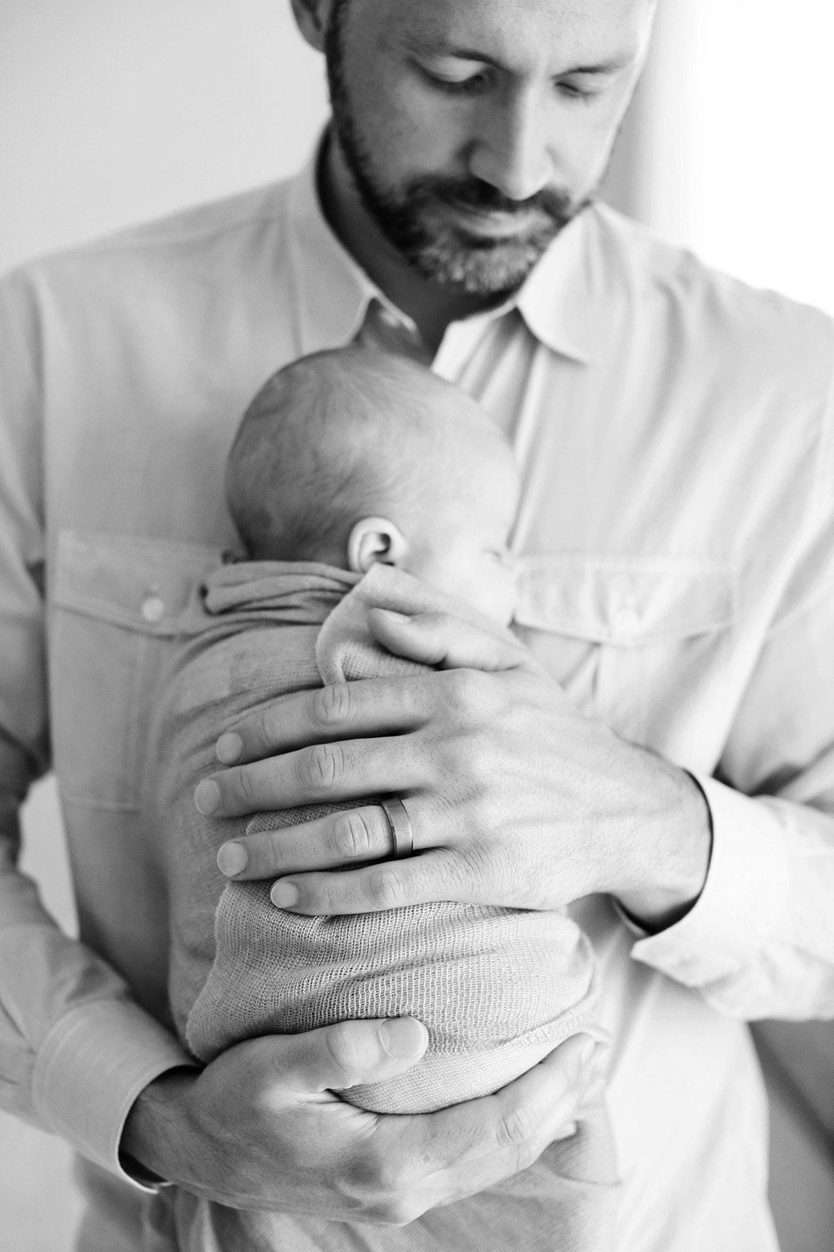Louisville KY Newborn Photographer | Julie Brock Photography | newborn baby with dad photo | Family Photography | Top Maternity Photographer.jpg