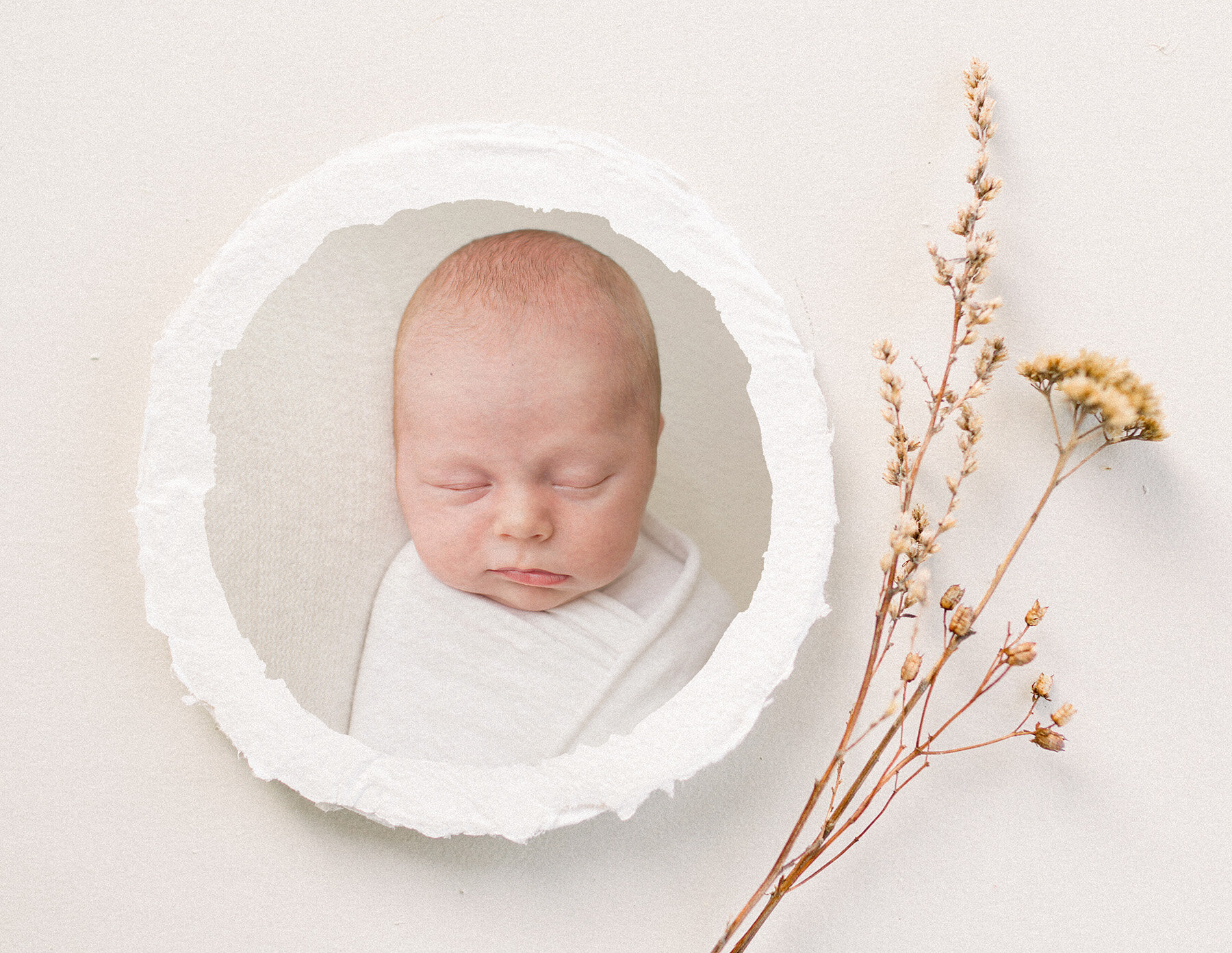 Best Louisville KY Newborn Photographer | Julie Brock Photography | Louisville Family Photographer | Maternity Photographer | Baby First Year Photographer | newborn photo shoot lifestyle in round print.jpg