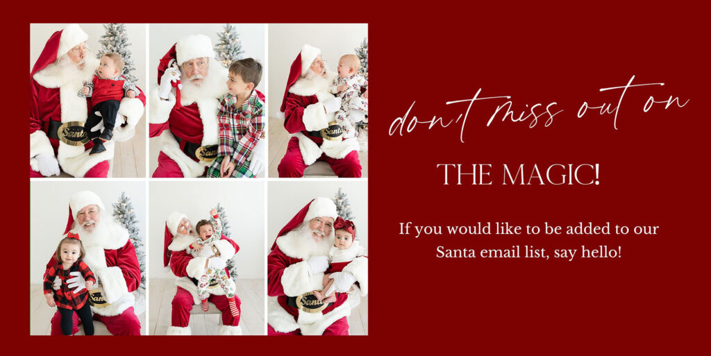 Candid, hilarious photos of children's reactions to visit Santa at Julie Brock Photography Louisville photos with Santa event.
