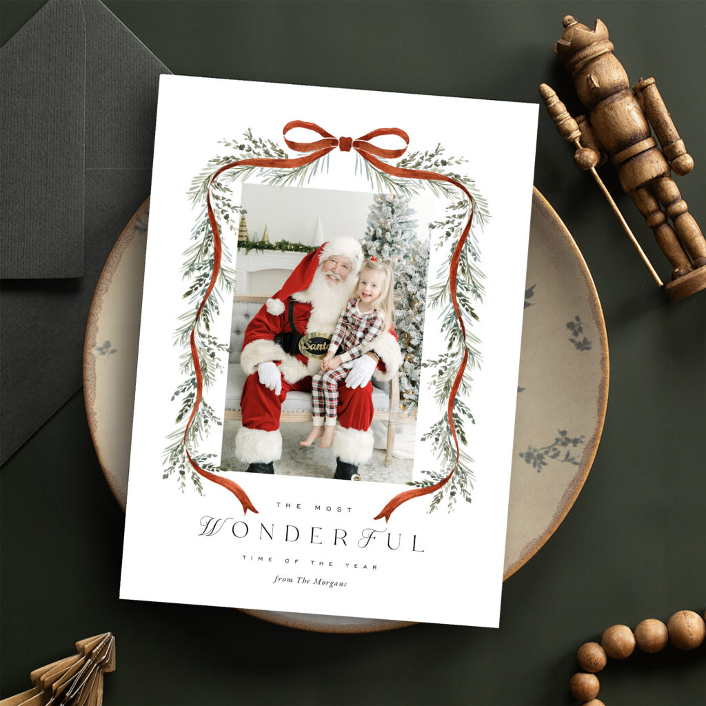 Louisville Photographer Julie Brock creates Christmas Cards at the 2026 Pictures with Santa event in Louisville KY